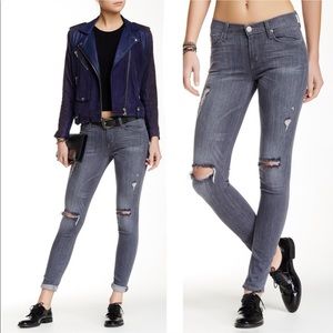 Hudson shine mid rise distressed  skinny size 29